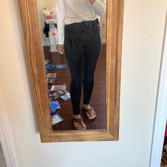 American Eagle Extra High Rise Black Jeggings - Picture 8 of 9